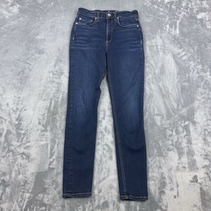 Rag & Bone Nina High Rise Ankle Skinny Jeans Womens Size 26 Blue Stretch Denim